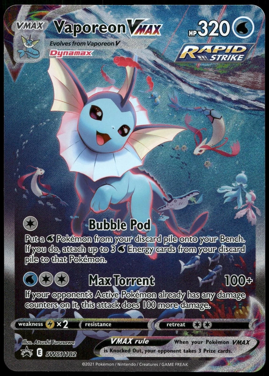Vaporeon VMAX Pokémon TCG Cards for sale | eBay
