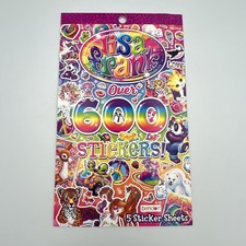 Lisa Frank - Sticker Book - Over 600 Stickers - 5 Sheets - Official Lisa Frank