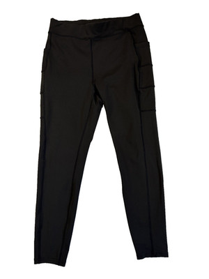 Pop Fit Women's XL Black Workout Active Leggings Gym Yoga Pilates Performance