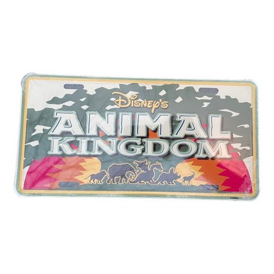 Walt Disney World Animal Kingdom Metal License Booster Plate 2000s vintage