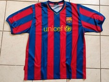 MAILLOT FOOT ROGER'S FCB BARCELONE UNICEF N°10 MESSI TAILLE XL/D7 TBE