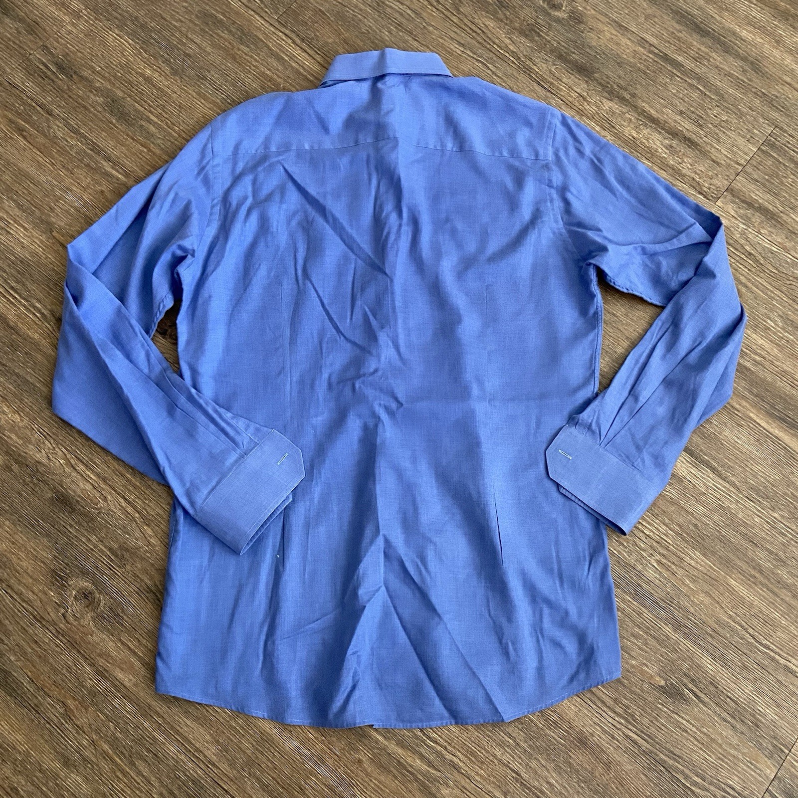 Eton Contemporary Solid Blue Button Down Long Sle… - image 5