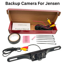 Rearview Backup Plate Camera for JENSEN VX-6020 VX6020 Install Kit