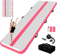Inflatable Gymnastics Tumbling Mat Tumble Track Thickness Floor Mat with Electri