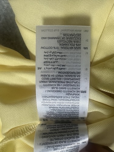 $ 100 Adidas Herren bedruckt Trefoil F Neuheit gelb Golf Polo Größe Large - Bild 12 von 14