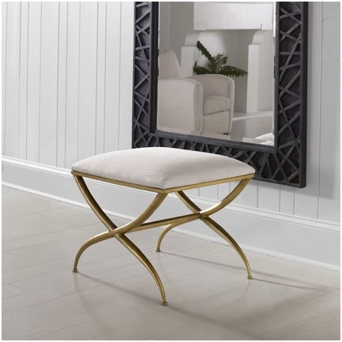 Uttermost 2396-CROSSING-BENCH-SMALL Crossing 23-1/2"W Gold Framed - Picture 7 of 12