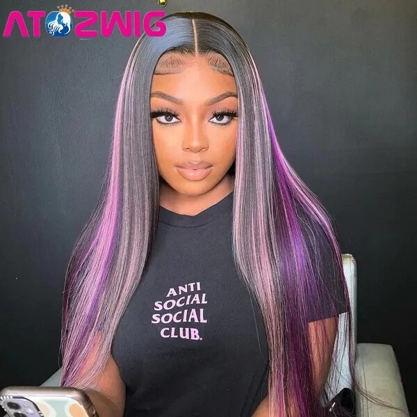 Purple Pink Beauty Lace Front Wig Lavender Frose by Hairdo | Synthetic Wig – Wigs.com main image 3