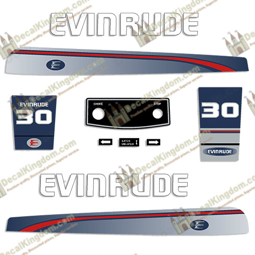 Evinrude 1995-1997 Außenbord Boot Motor Aufkleber (mehrere PS) 3M Marine Grade - Bild 6 von 10