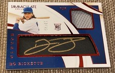 2020 Panini Immaculate Bo Bichette Clutch RPA 18/49 Patch Auto RC Gold Ink
