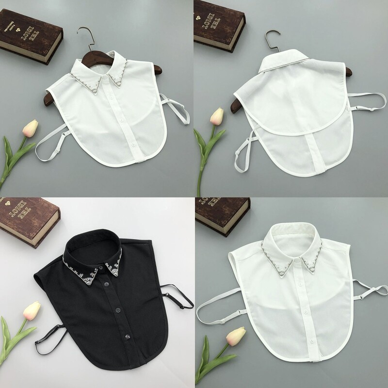 Fashion Styles Fake Collar for Shirt Detachable Collars Solid Shirt