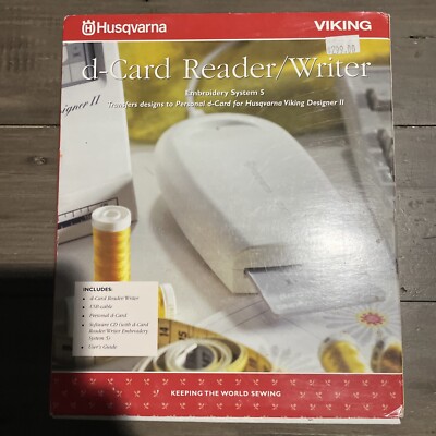 Husqvarna viking 4D d-Card Reader/writer kit With External 3.5