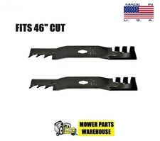 2 NEW GATOR MULCHING BLADES FOR CUB CADET MTD 742-05510-X 46" CUT FITS S SPINDLE