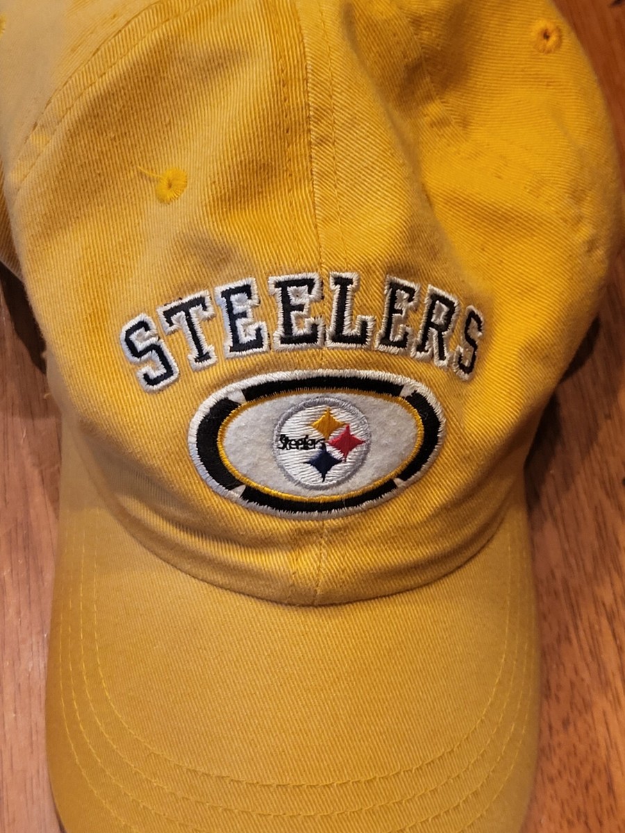 PITTSBURGH STEELERS BALL CAP NFL ADJUSTABLE YELLOW HAT