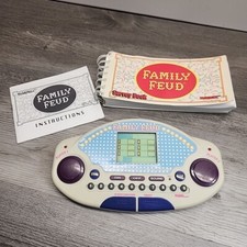 Vintage Tiger Family Feud Electronic Handheld Game 1997 w/ Question Answer Book