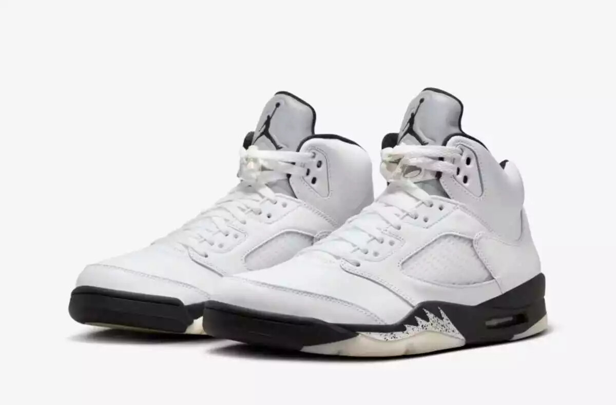 Nike Air Jordan 5 Retro White and Black DD0587-110 US Men's