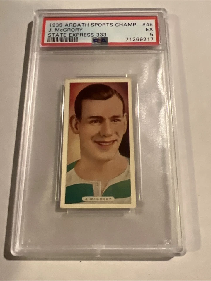 Cig de lujo Ardath Sports Champions 1935 Jimmy McGrory #45 PSA 5 POP 1 con 2 superiores Foto 3 de 4
