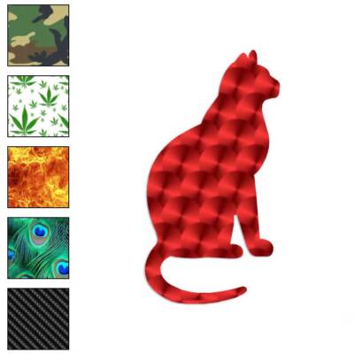 Cat Tabby, Vinyl Decal Sticker, 40 Patterns & 3 Sizes, #149 | eBay