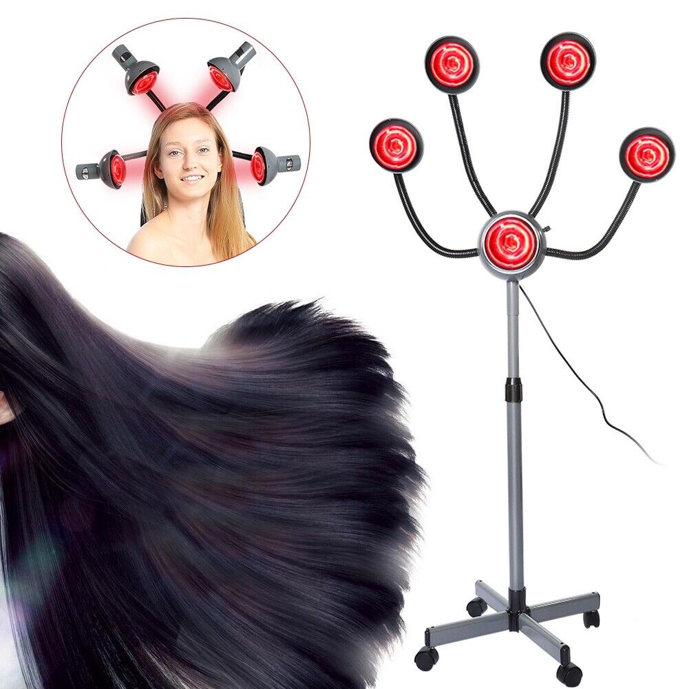 5 Head Infrared Hair Dryer Beauty Salon Hairdressing Perm Dyeing Heater  Lamps | eBay