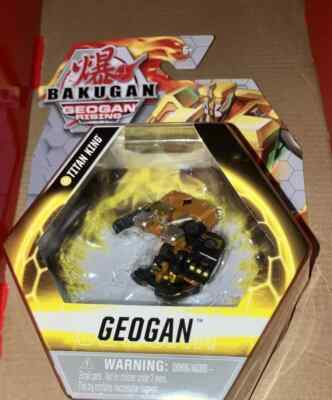 Bakugan Geogan Rising Titan King Figure, Trading Cards, Toy Battling Rule Sheet
