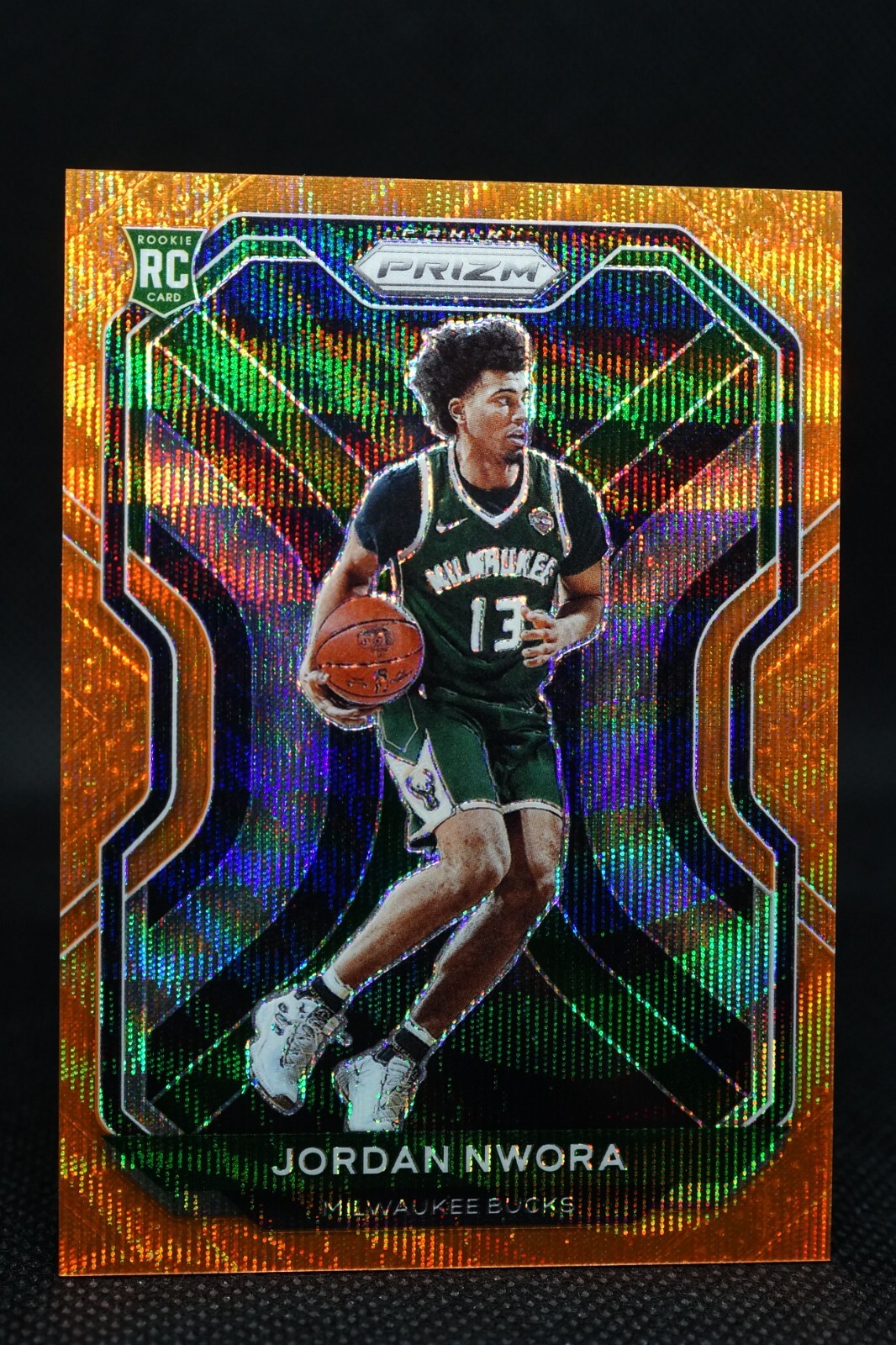 2020-21 Panini Prizm Orange Wave Prizm 14/60 Jordan Nwora #273 Rookie RC INVEST