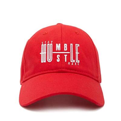 Stay Humble Hustle Hard Baseball Cap Embroidered Cotton Adjustable Dad Hat