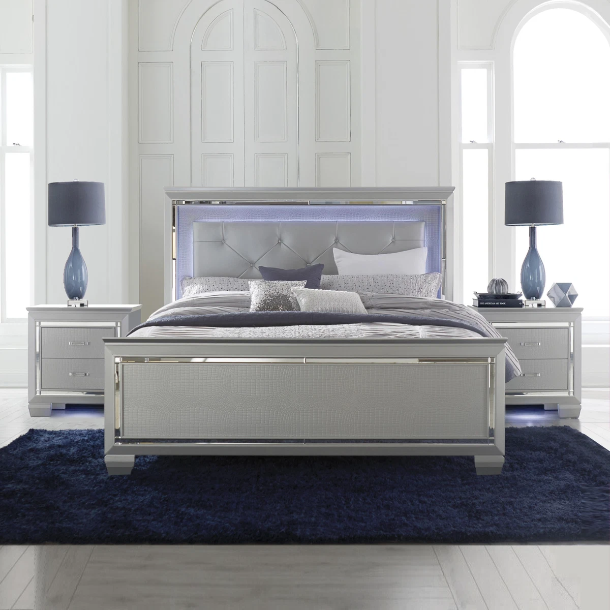 Led light bedroom set deals
