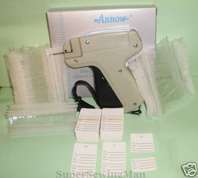 ARROW Clothing Price Label Tagging Tag Gun With 1000 pins Fasterners Package Deal
