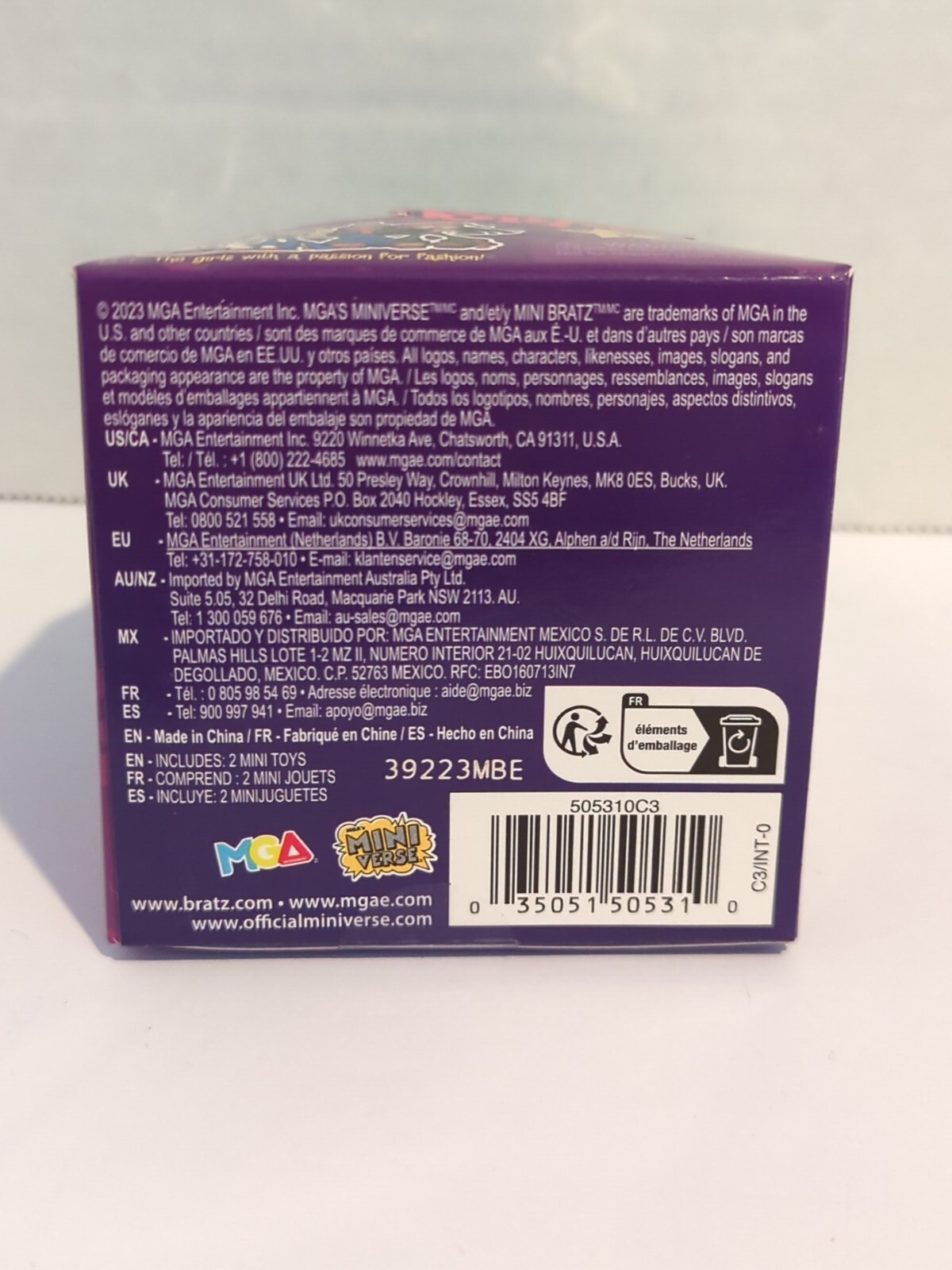Bratz Mini Series 3 Collectible Figures by MGA's Miniverse, 2 in Each Container