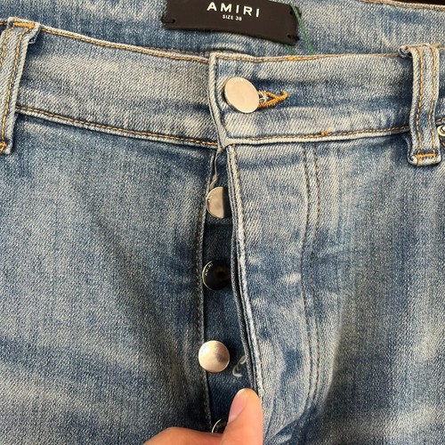 Amiri , Serif Logo Jeans in Clay Indigo , BNWT 38 US - Picture 4 of 18
