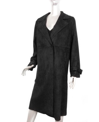 Zara Damen Trenchcoat Wildlederoptik 6318/025/800