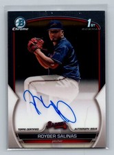 2023 Bowman Chrome #CPA-RSS Royber Salinas Chrome Prospect Auto Braves