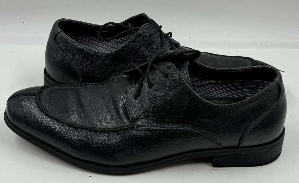 Robert Wayne WaltShoes Men's Size 10 Black Leather Oxford Dress Shoes - Image 3 of 4
