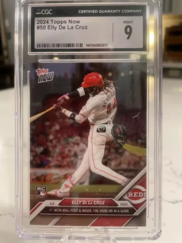 ELLY DE LA CRUZ 2024 Topps Now RC #50 Graded 9 Mint CGC🔥⚾️