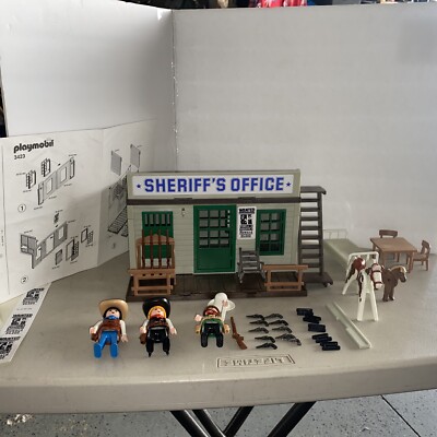 Playmobil Ancien 3423 – Bureau Du Sheriff – Occasion