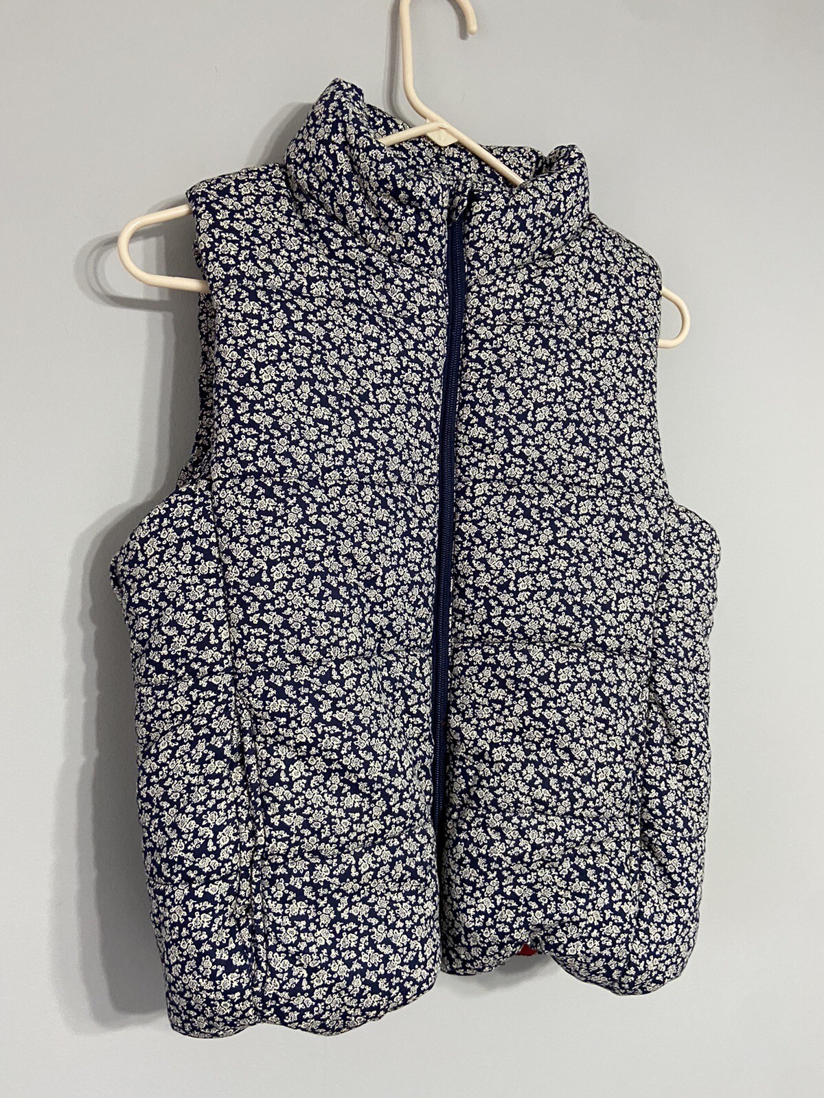 Princess Vera Wang Blue Patterned Sleeveless Puff… - image 1