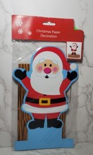 Christmas Cutout Paper Cardboard Santa Wood Decoration Tabletop
