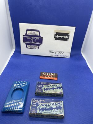 safety razor blades from kurt moe estate