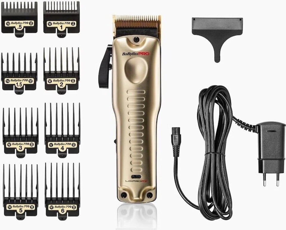 BaByliss Pro Lo-Pro FX Gold FX725GE Tagliacapelli Rasoio Elettrico Ricaricabile