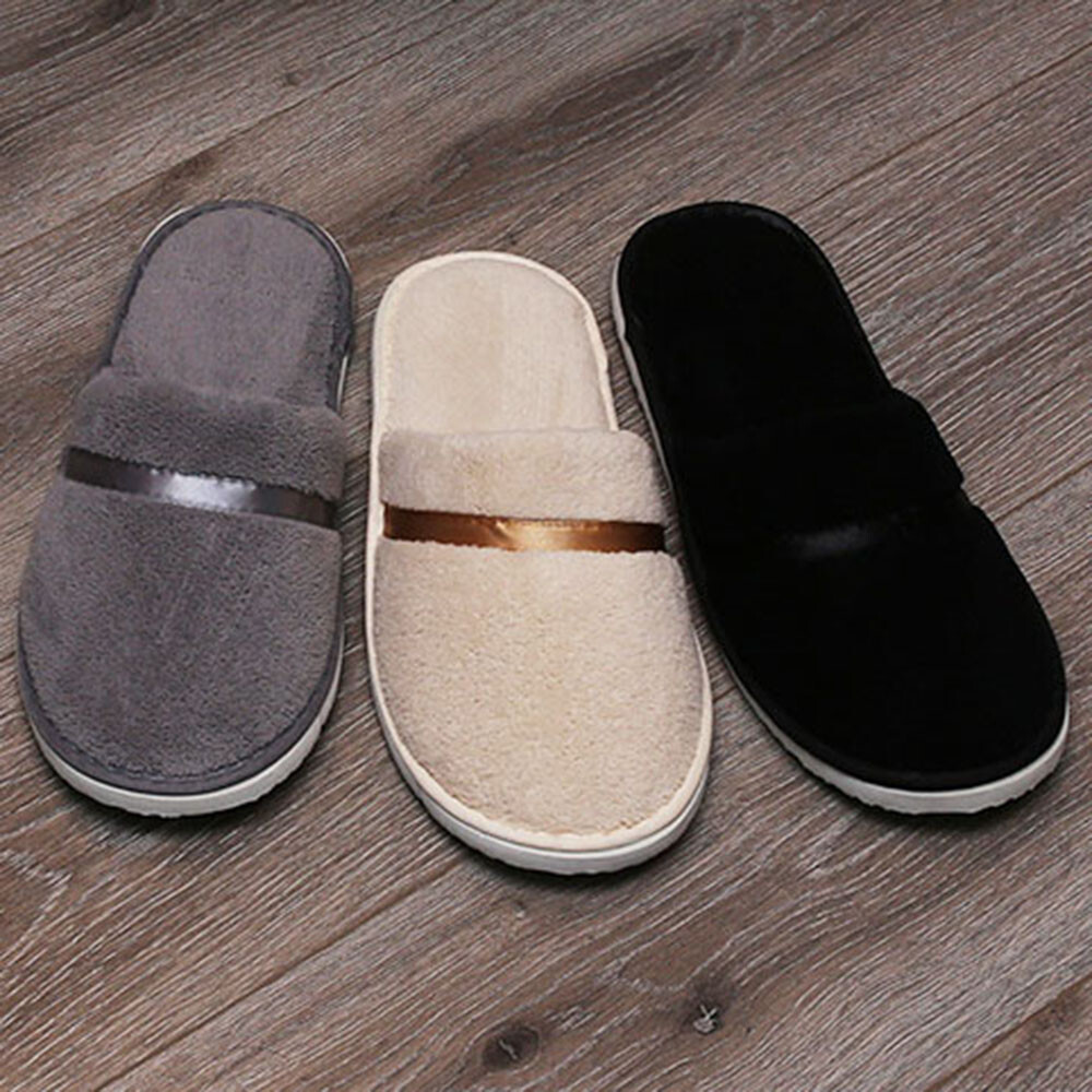 PANTOFOLA D’ORO Pantofole monouso all inclusive pantofole in pile di corallo ciabatte unisex hotel.