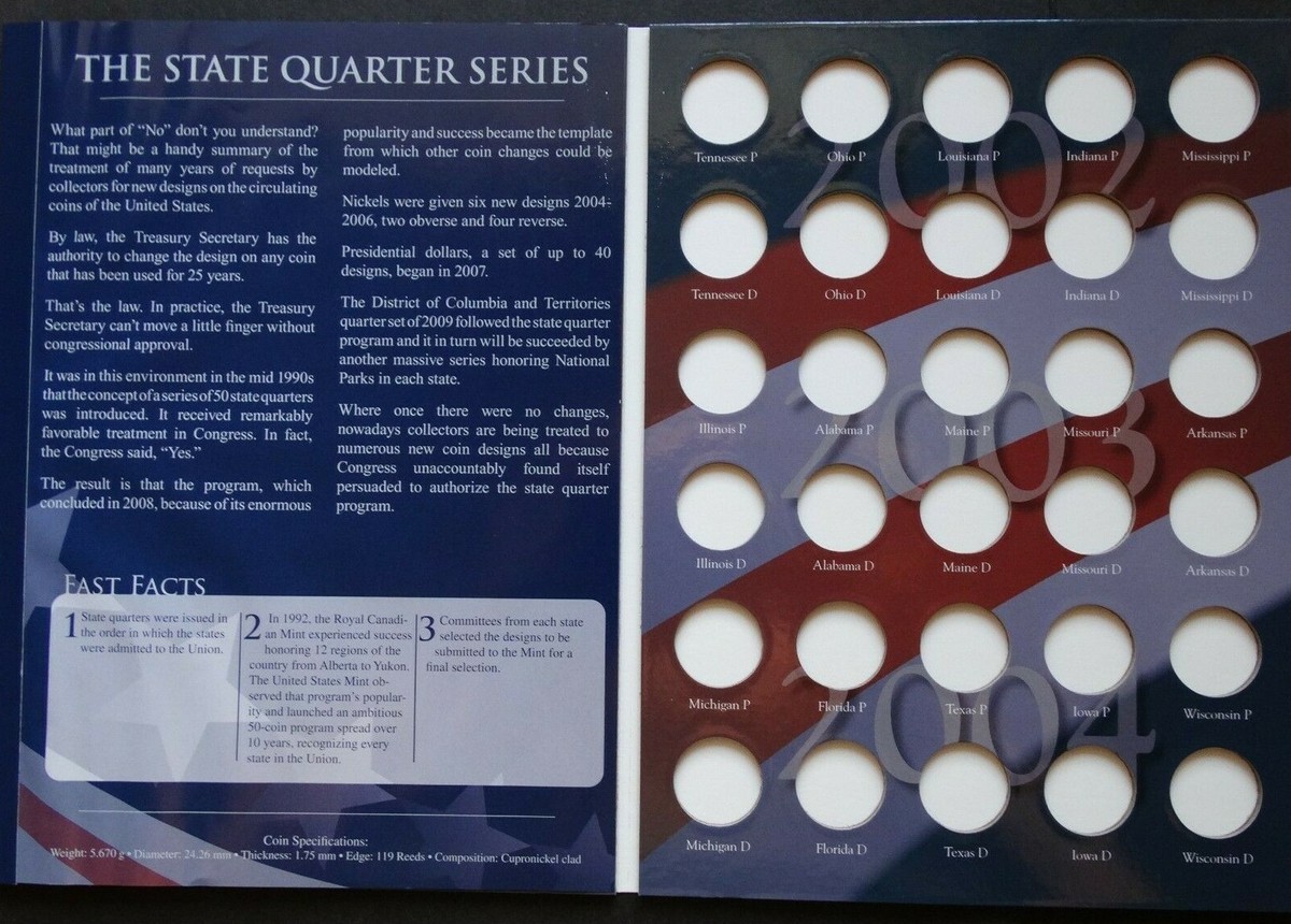 STATE SERIES QUARTERS(コインブック) U.S. Quarter Coin コレクション