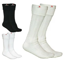 Men's Scottish Irish Hose Kilt Socks Sporrans Flashes White Off Black Lot AAR 