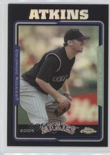 2005 Topps Chrome Update & Highlights Black Refractor 145/250 Garrett Atkins 2m5