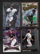 MOISES ALOU Chrome lot  2 FINEST, 1 BOWMAN & 1   PINNACLE CERTIFIED