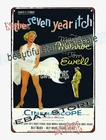1955 romantic comedy vintage film poster art Tin Sign living room