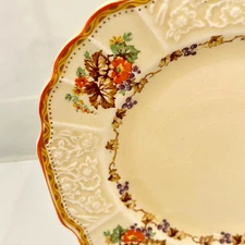 10 Vintage Myott Staffordshire Bone China Embossed Bread Dessert Plate FH2909