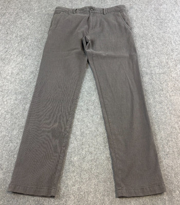Hugo Boss Herren Chino Hose Tapered 30 30 Grau Donegal Preppy Stretch Crigan