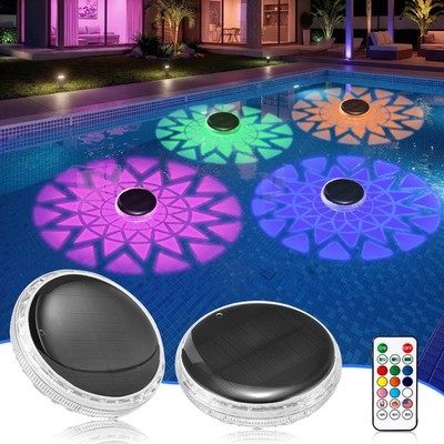 CDN Solar Floating Pool Lights, 2 Pack IP67 Waterproof Outdoor Pool Decor