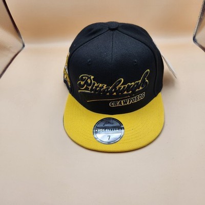 Pittsburgh Crawfords Hat Cap Fitted Mens 7 Black Baseball Negro Leagues Headgear