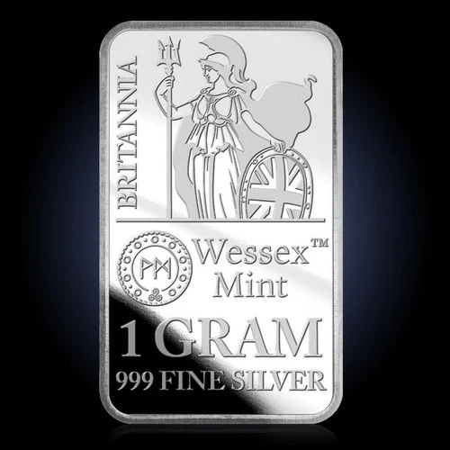Wessex Mint 1g .999 Silver Britannia Bar - Pure Silver Bullion