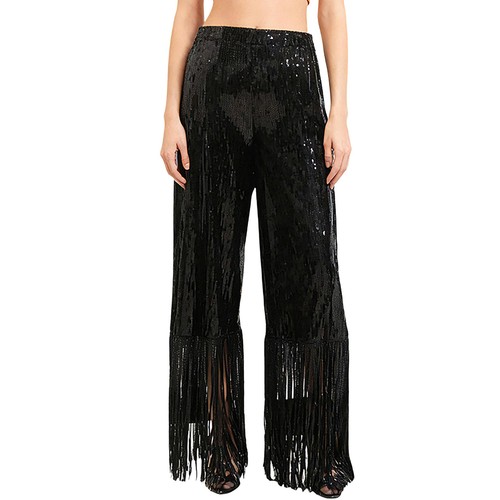 Damen Hose Tanz Kostüm Show Gummizug Hose Performance weites Bein Mode - Bild 7 von 27